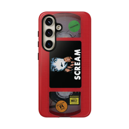 Scream Red Limited Edition Impact Resistant VHS Phone Case