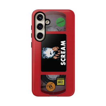 Scream Red Limited Edition Impact Resistant VHS Phone Case