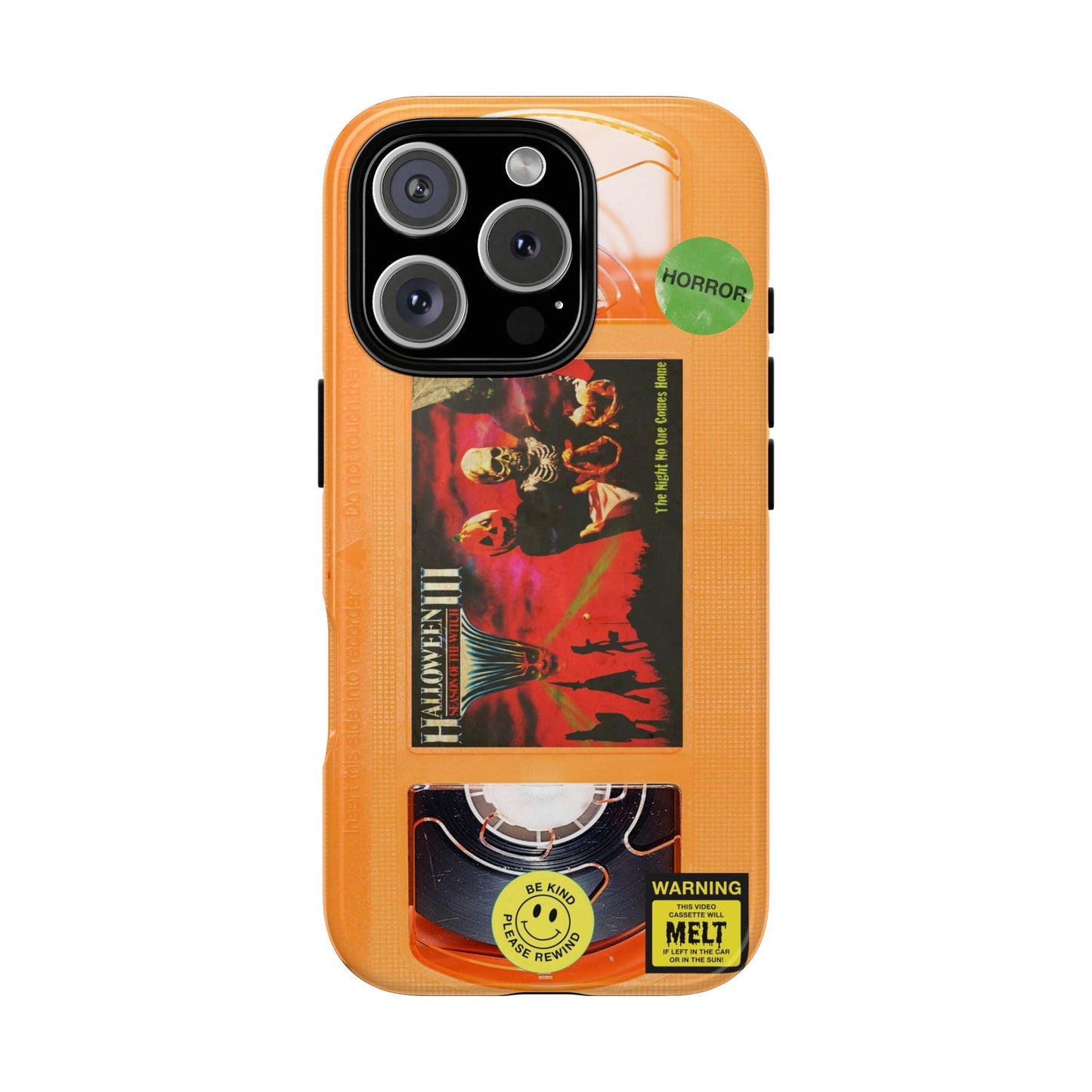 Halloween III Orange Edition Impact Resistant VHS Phone Case