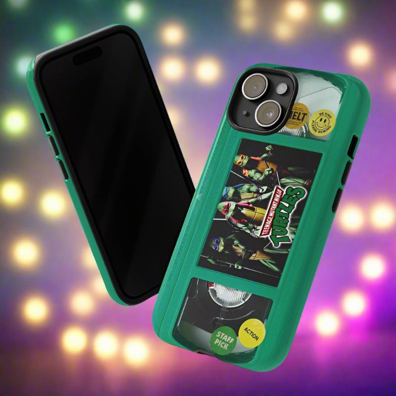 Teenage Turtles Green Impact Resistant VHS Phone Case