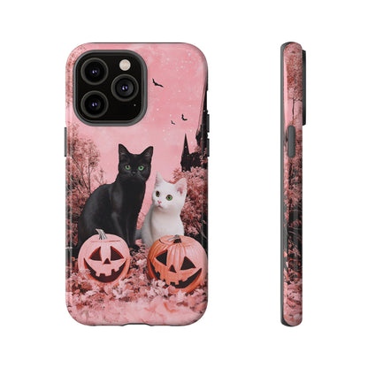 Retro Fall Kitties Impact Resistant Phone Case