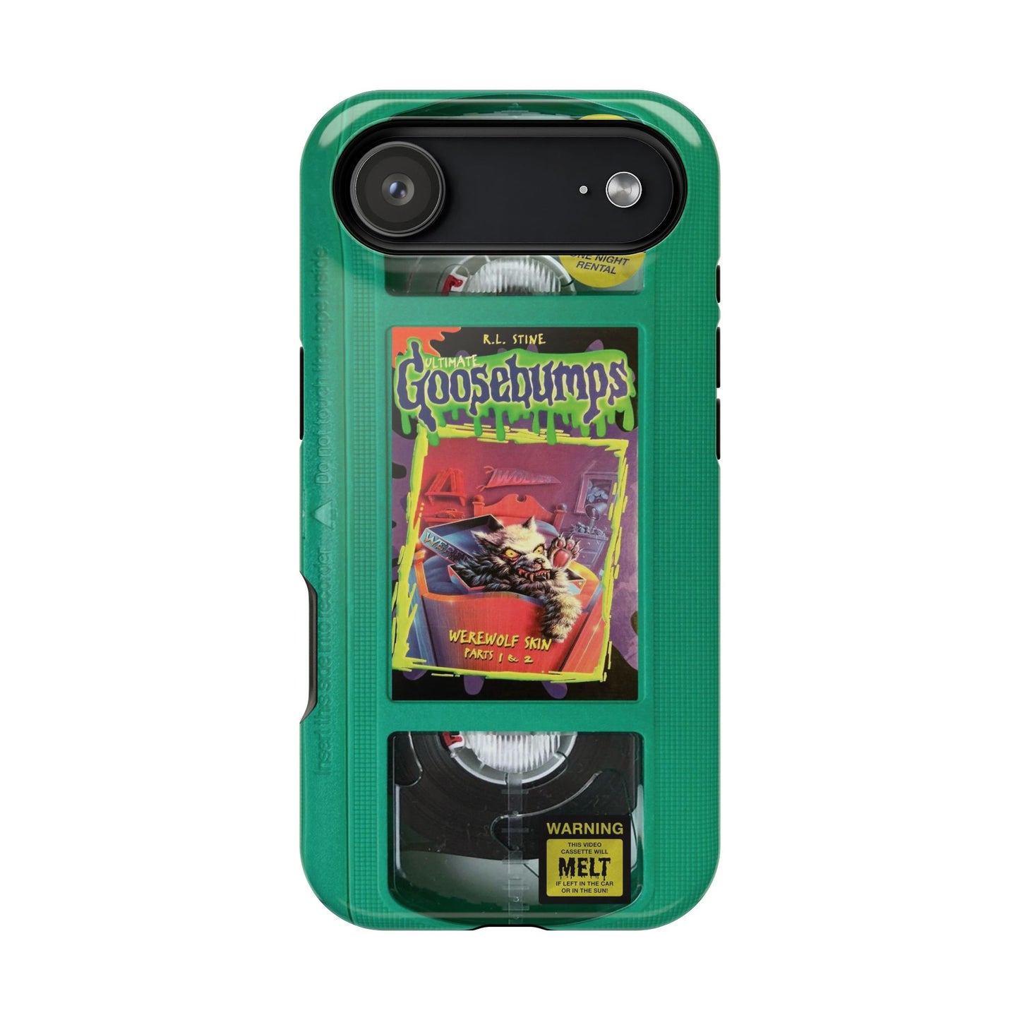 Green Goosebumps MagSafe VHS Phone Case