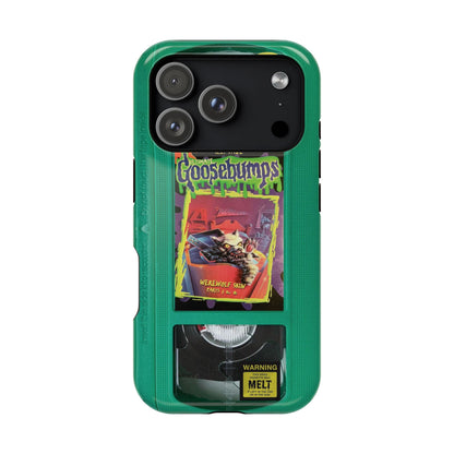 Green Goosebumps MagSafe VHS Phone Case