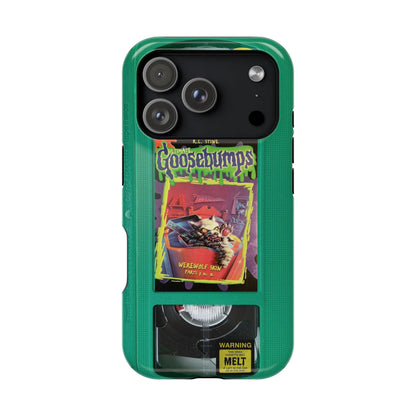 Green Goosebumps MagSafe VHS Phone Case