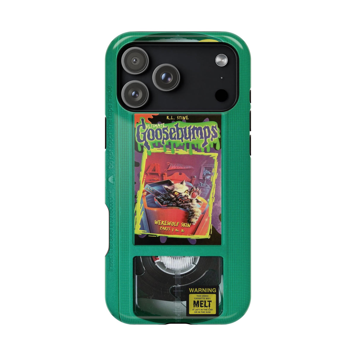 Green Goosebumps MagSafe VHS Phone Case