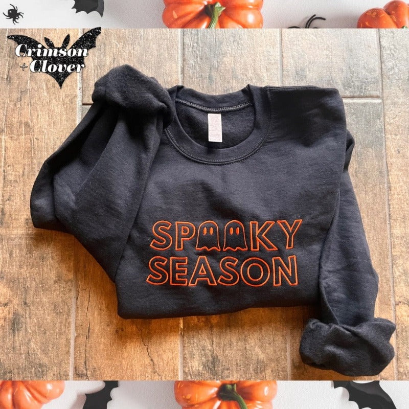 Spooky Season Embroidered Sweatshirt