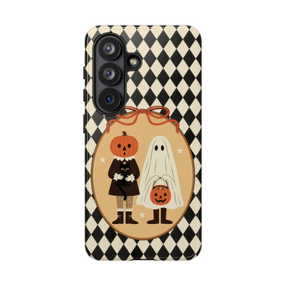 Retro Halloween Harlequin Impact Resistant Phone Case