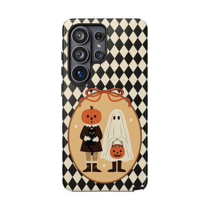 Retro Halloween Harlequin Impact Resistant Phone Case