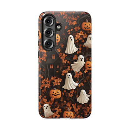 Halloween Ghosts & Autumn Leaves 3D Effect Phone Case