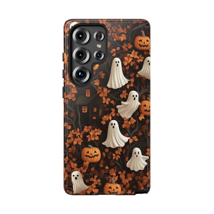 Halloween Ghosts & Autumn Leaves 3D Effect Phone Case