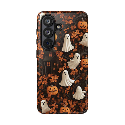 Halloween Ghosts & Autumn Leaves 3D Effect Phone Case