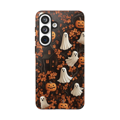 Halloween Ghosts & Autumn Leaves 3D Effect Phone Case