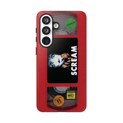Scream Red Impact Resistant VHS Phone Case