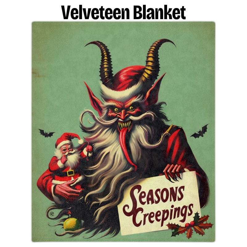 Krampus Season Creepings Blanket