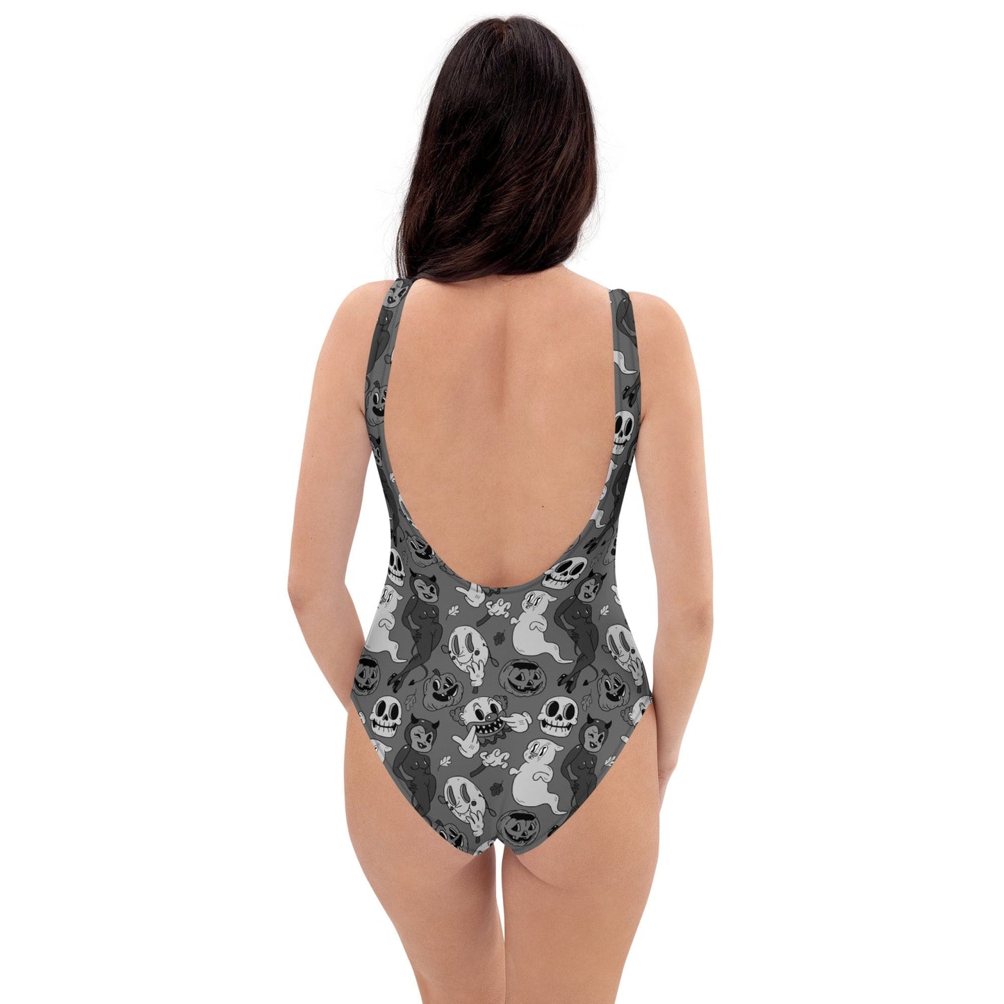 Cartoon Spooky One-Piece Swimsuit