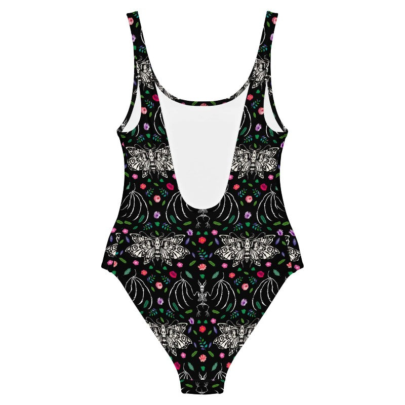 Nocturnal Botanical One-Piece Swimsuit