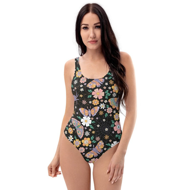 Psychedelic Spooky One Piece Swimsuit