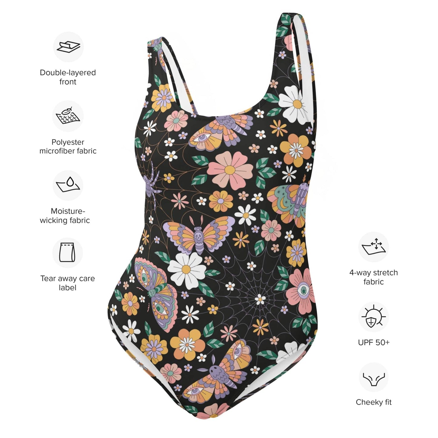 Psychedelic Spooky One Piece Swimsuit