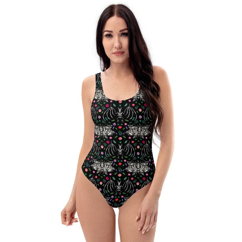 Nocturnal Botanical One-Piece Swimsuit