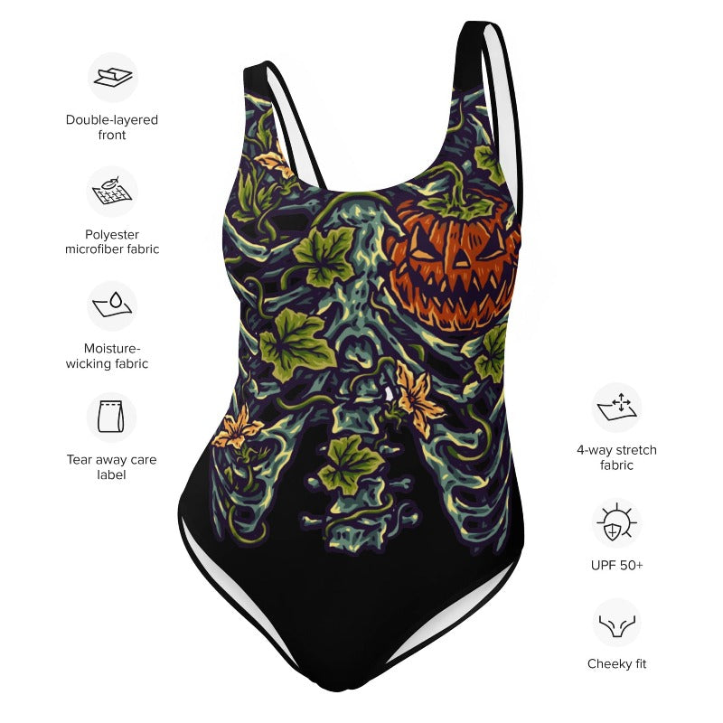 Halloween Inside One-Piece Swimsuit