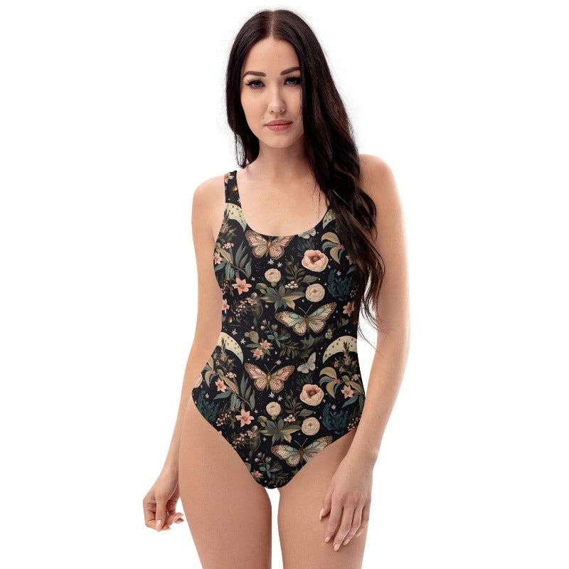 Night Moth One-Piece Swimsuit