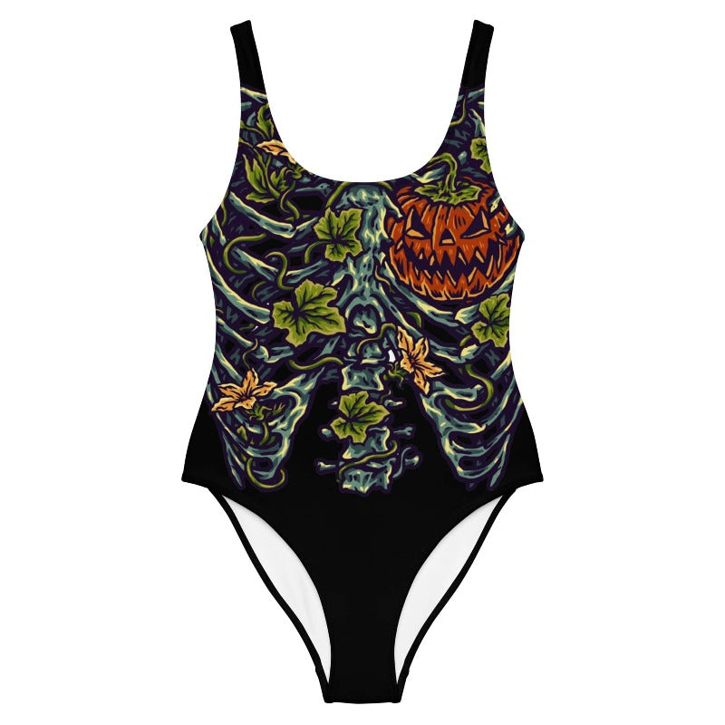 Halloween Inside One-Piece Swimsuit