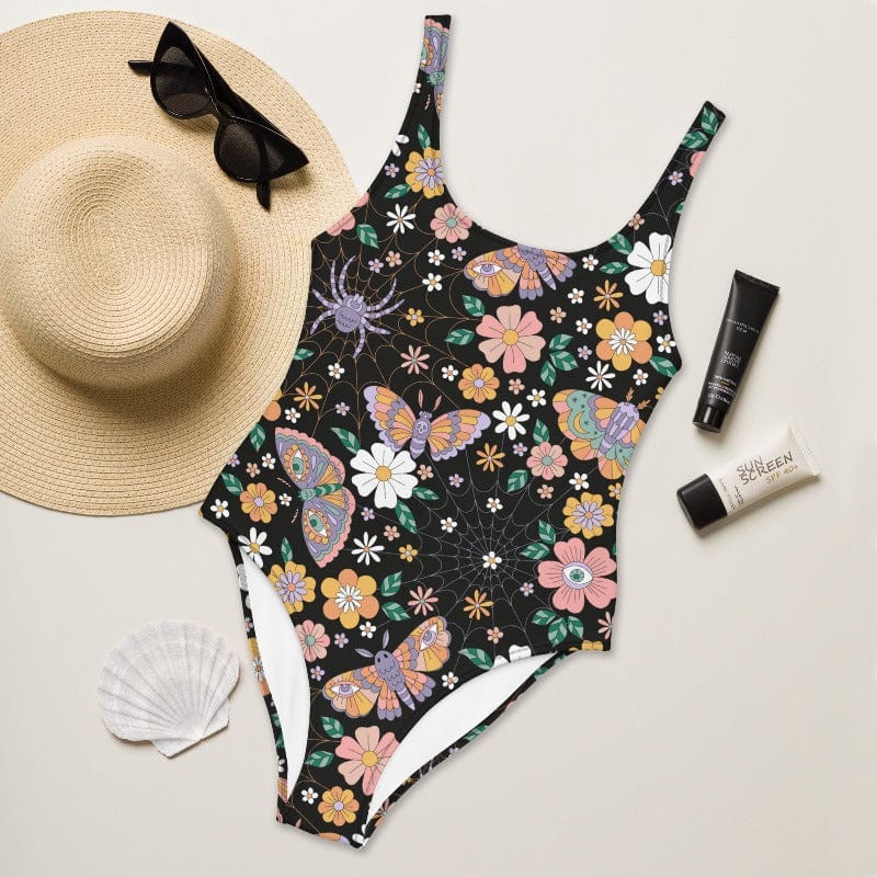 Psychedelic Spooky One Piece Swimsuit