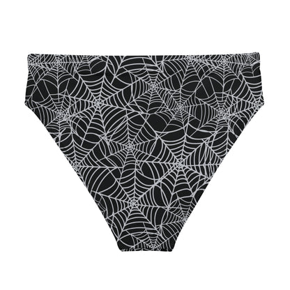 Spiderweb high-waisted bikini bottom