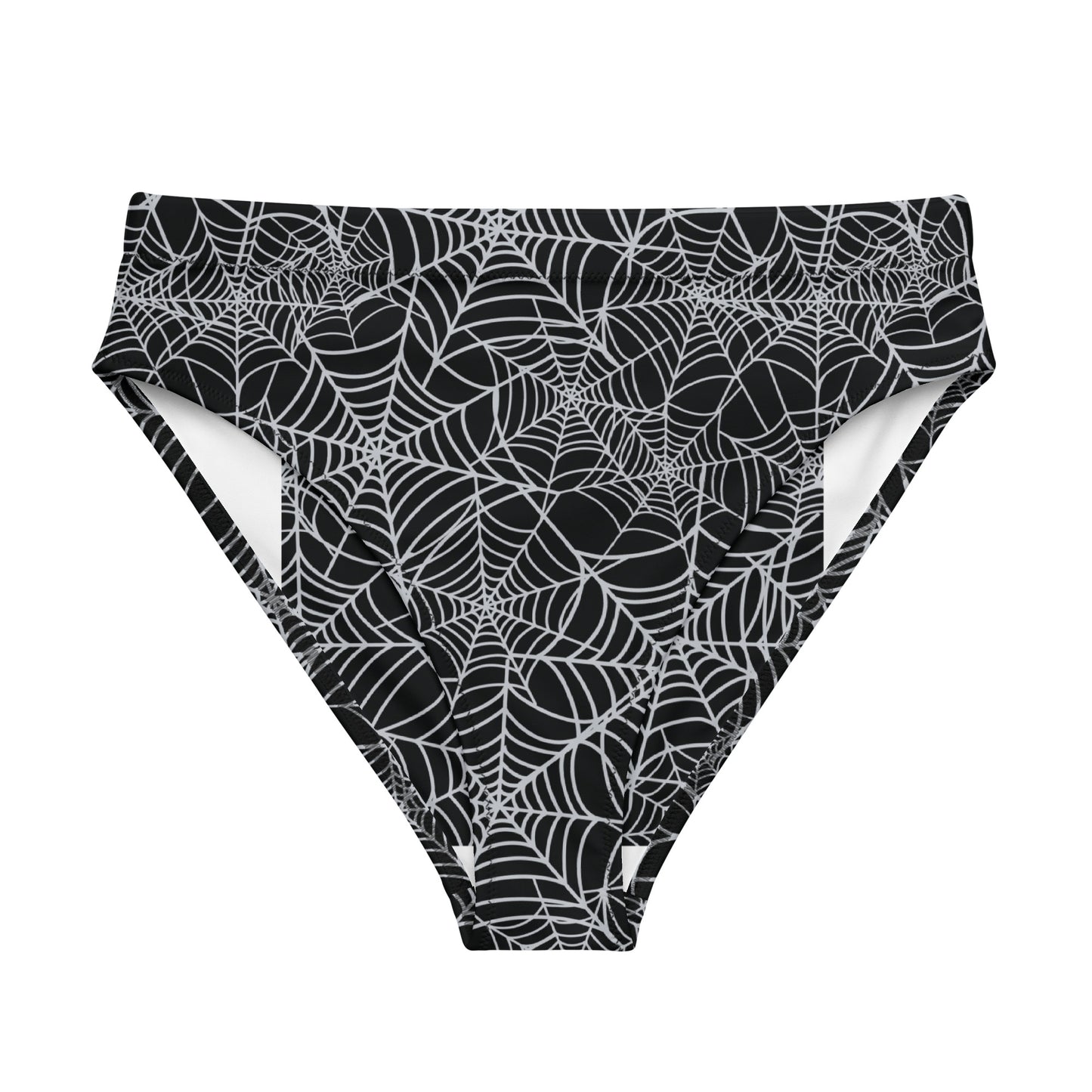 Spiderweb high-waisted bikini bottom