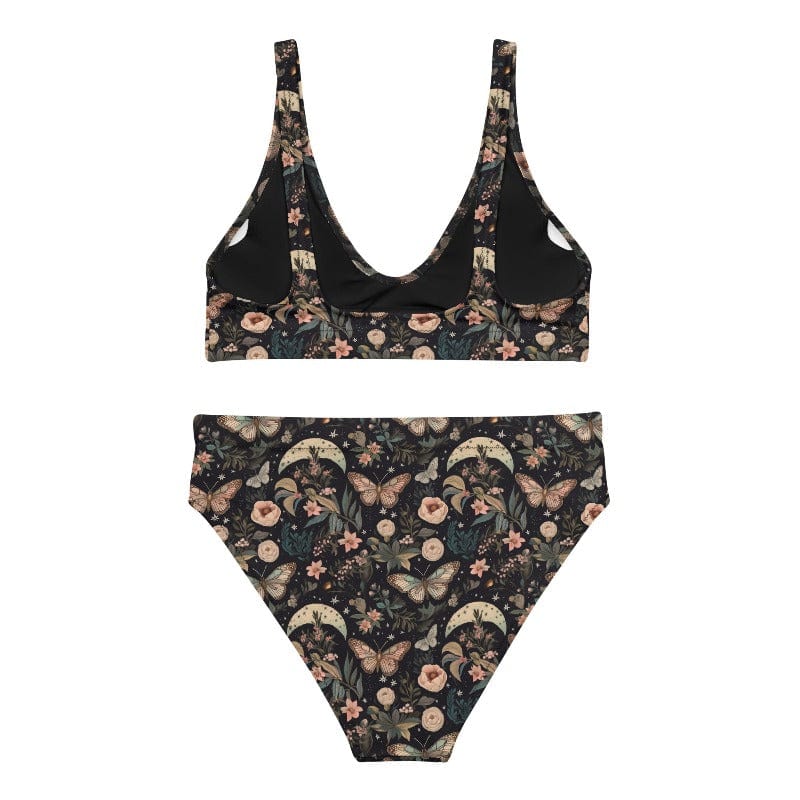 Night Moth high-waisted bikini