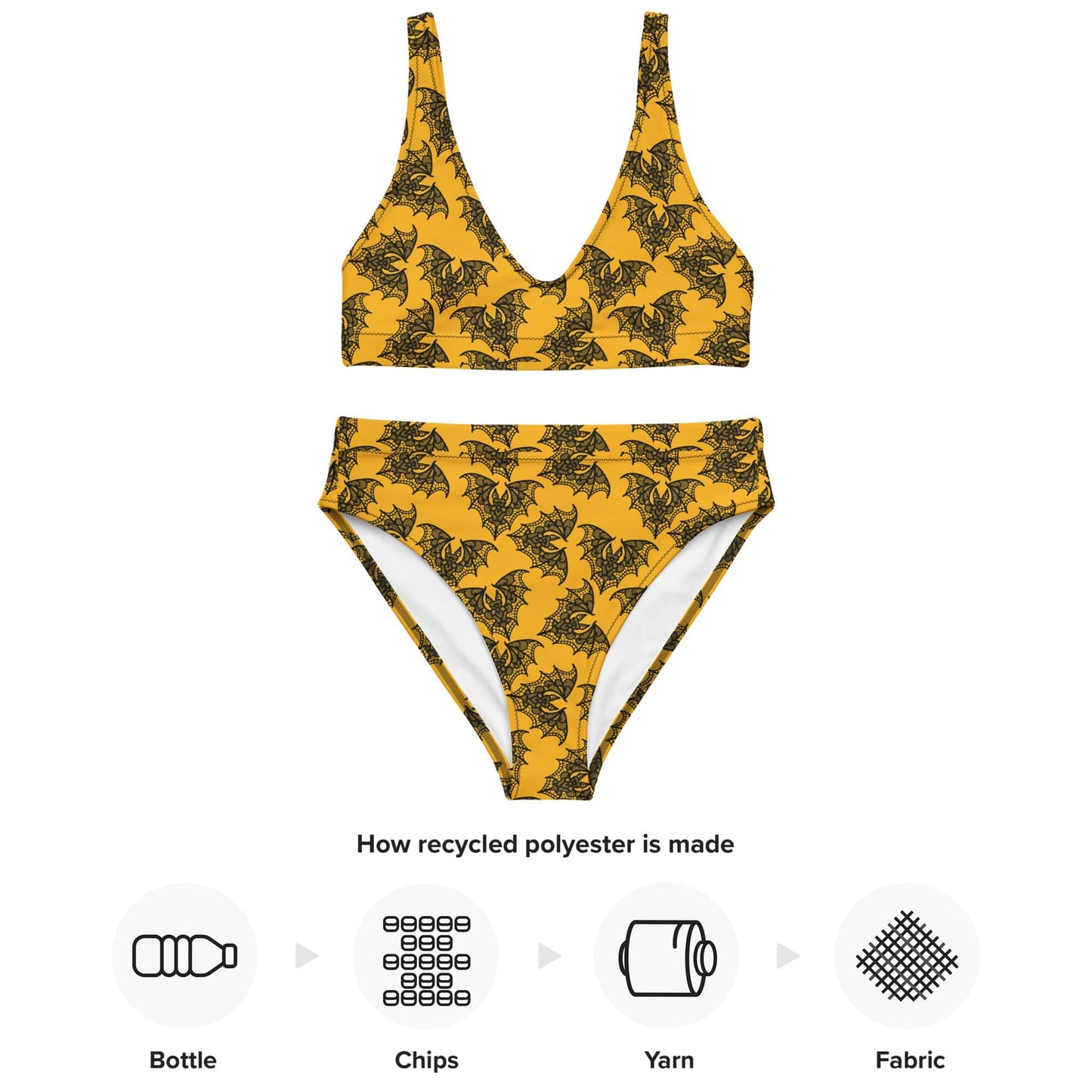 Lace Bat High-waisted bikini