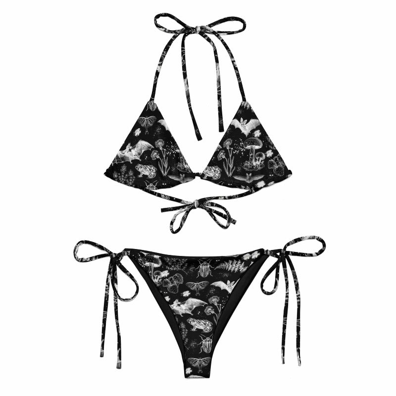 Dark Cottagecore String bikini