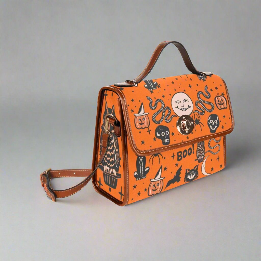 Large Zippered Bello Bag - online Retro Halloween Style!