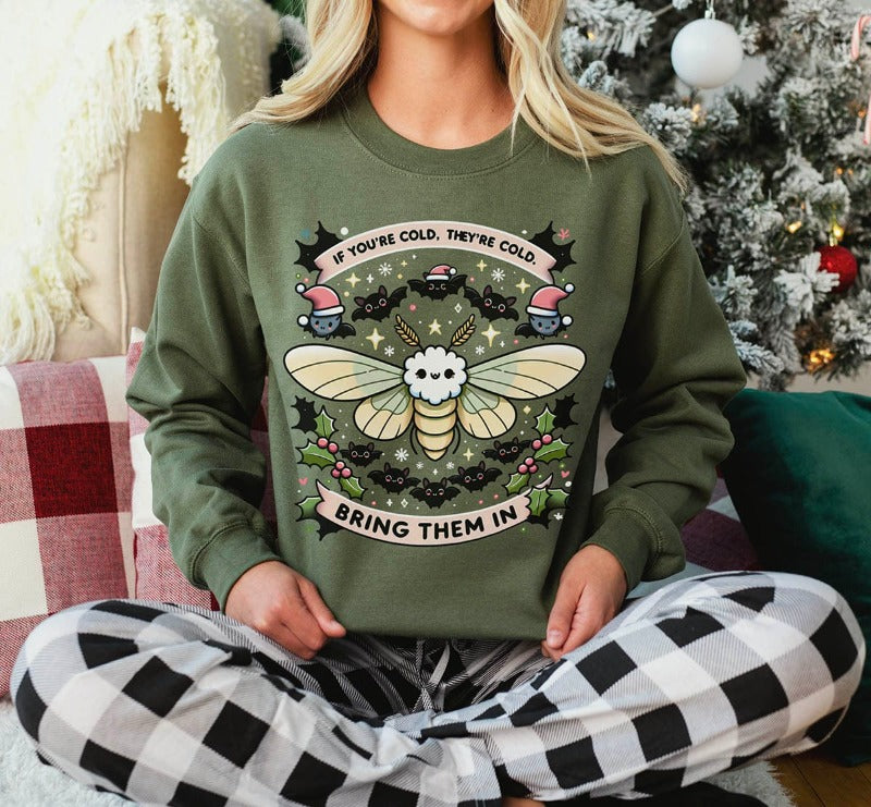 If You're Cold Cute Pollinators Holiday Sweatshirt