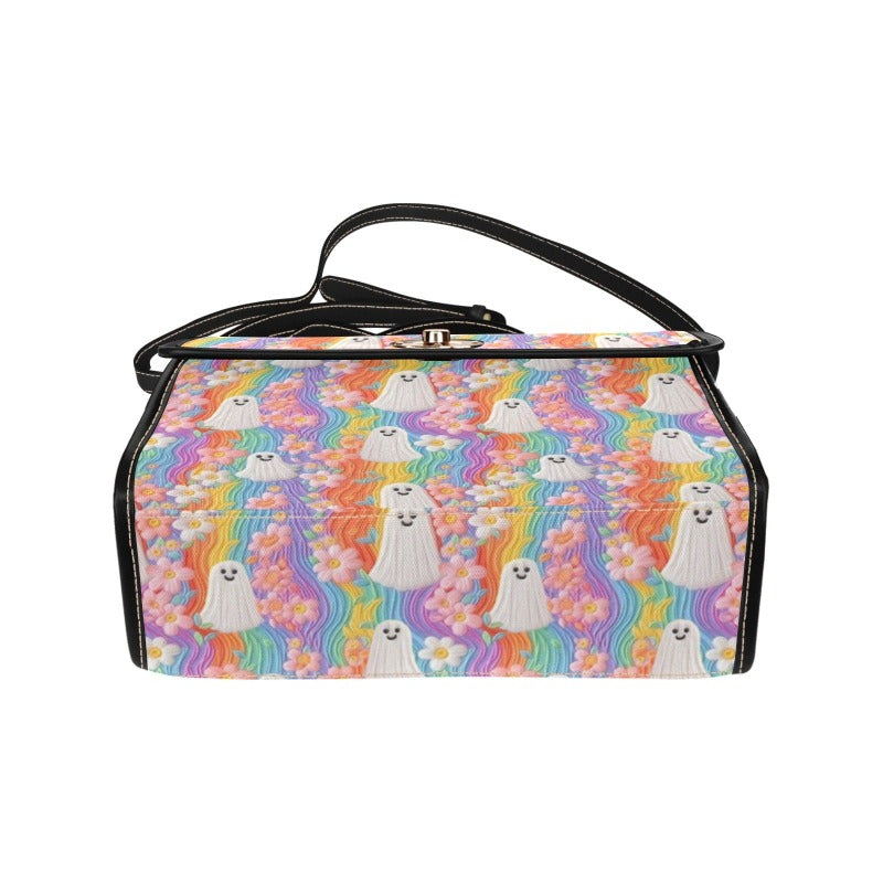 Pastel Rainbow Ghost Satchel Bag