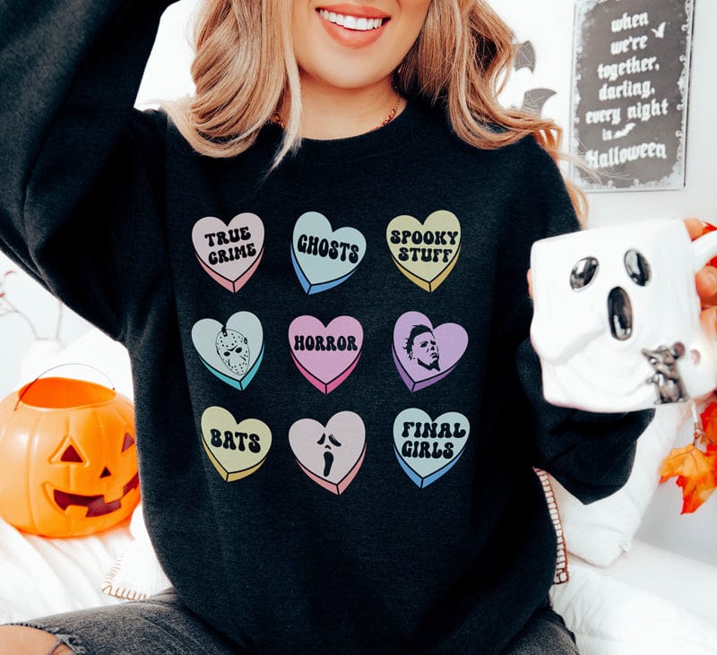 Valloween Conversation Hearts Sweatshirt