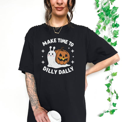 Dilly Dally Ghost Snail Comfort Colors Tee