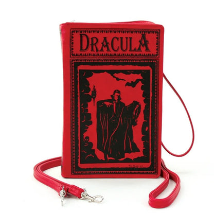 Red Dracula Cross Body Book Bag