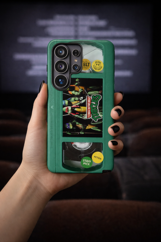 Teenage Turtles Green Impact Resistant VHS Phone Case