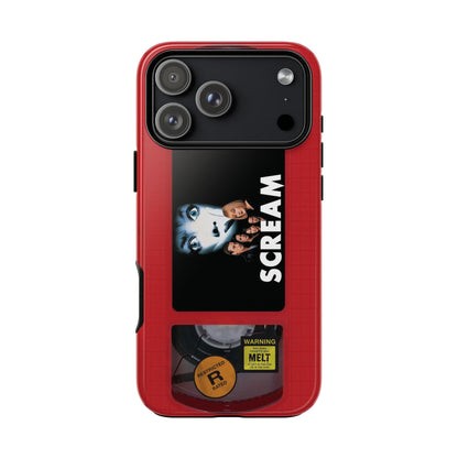 Scream Red Impact Resistant VHS Phone Case
