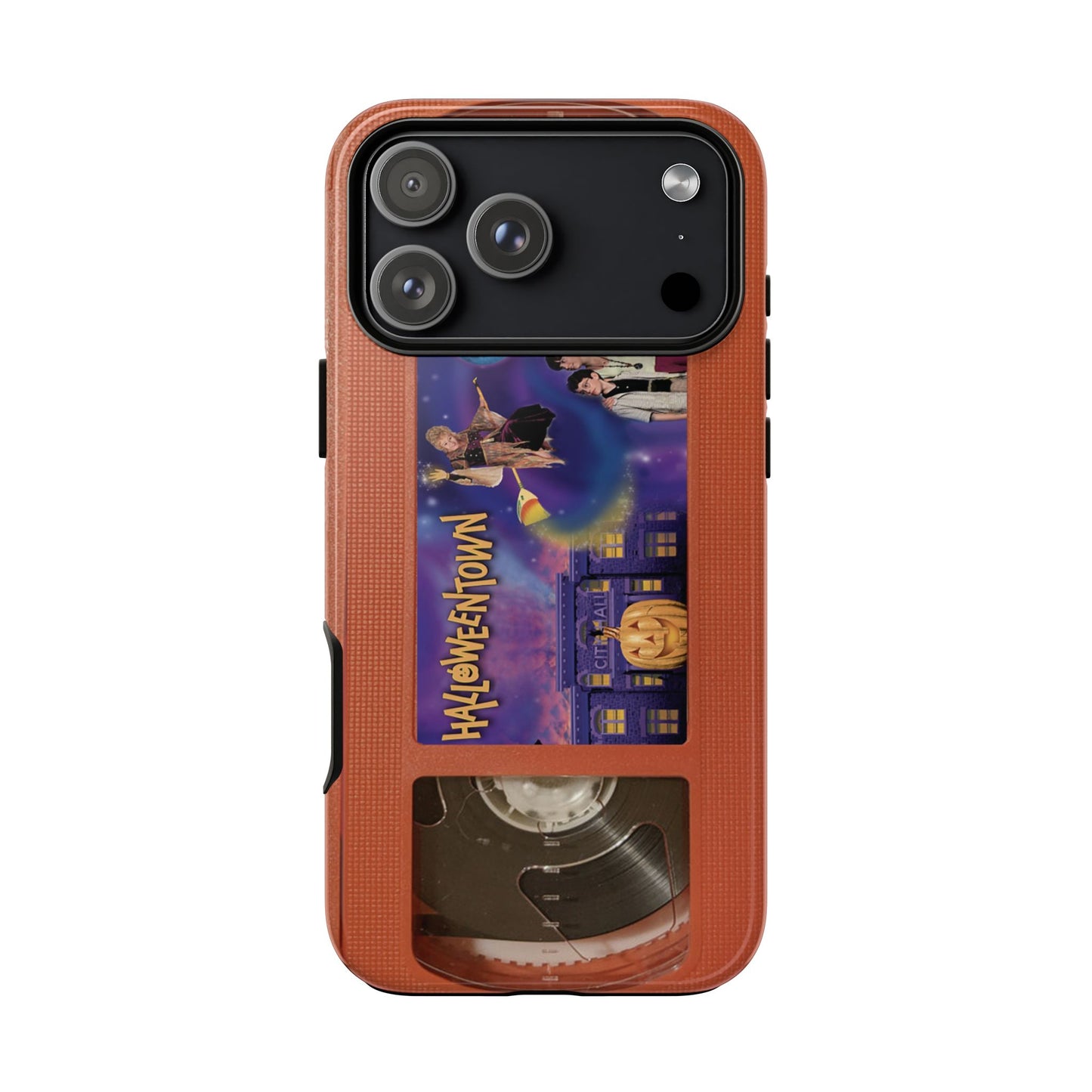Halloween Town Orange Impact Resistant Phone Case
