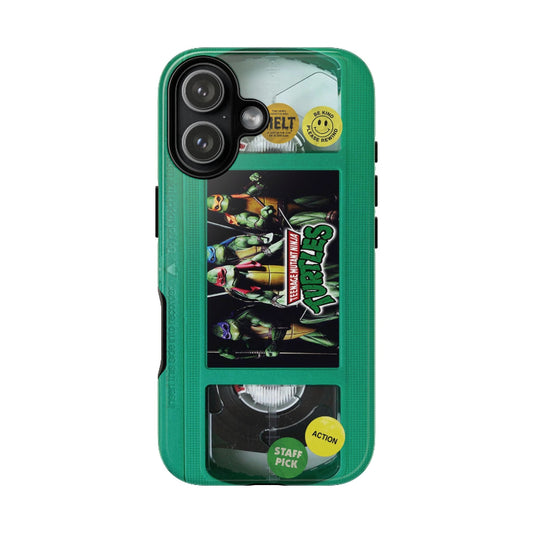 Teenage Turtles Green Impact Resistant VHS Phone Case