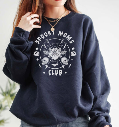 Spooky Mom's Club Crewneck Sweatshirt