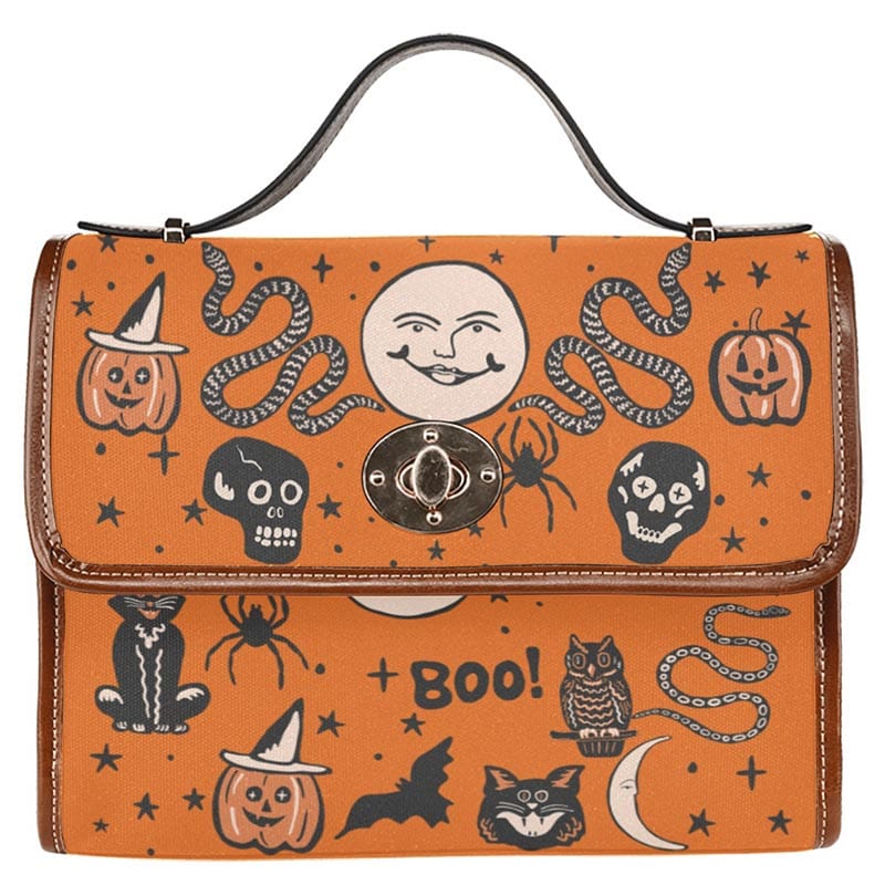 Vintage Halloween Satchel Bag