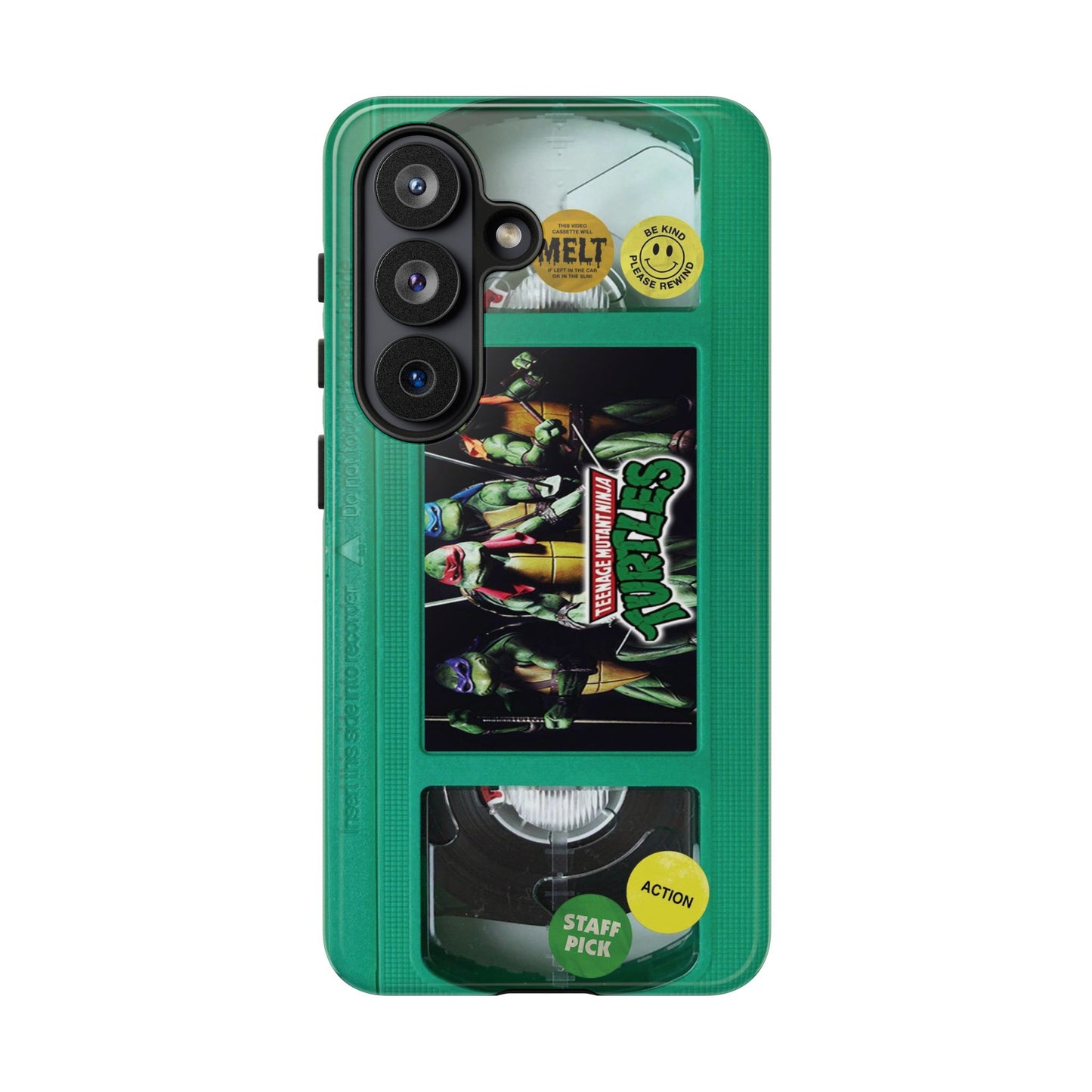 Teenage Turtles Green Impact Resistant VHS Phone Case