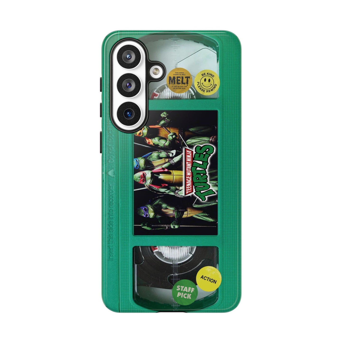Teenage Turtles Green Impact Resistant VHS Phone Case