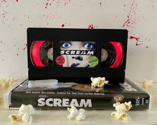 Scream VHS Tape Lamp