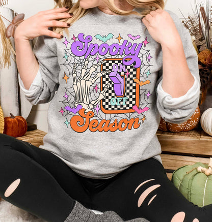 Spooky Season On Crewneck Sweatshirt