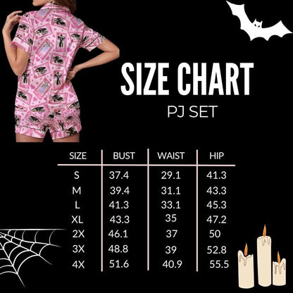 Horror Queens Vegan SIlk  Pajama Set
