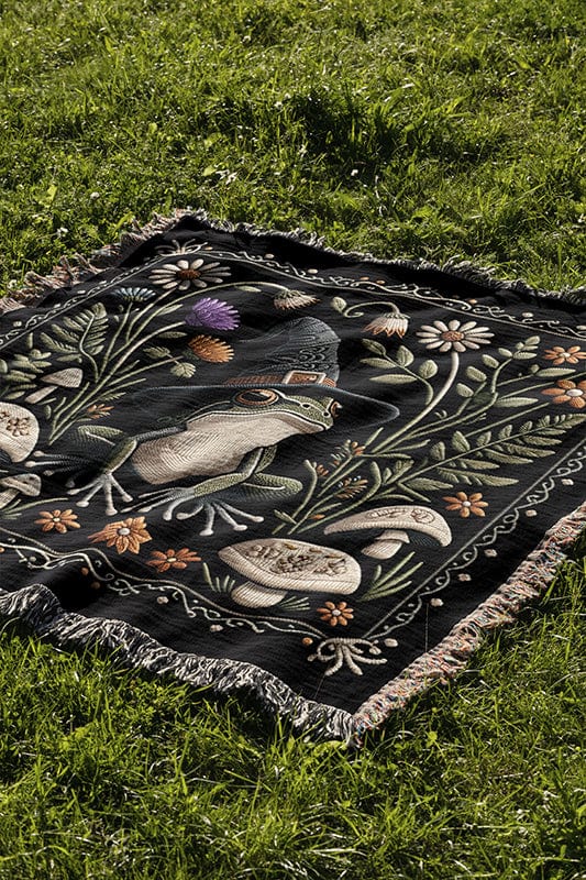 Wizard Frog Woven Blanket